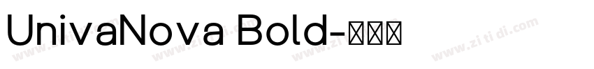 UnivaNova Bold字体转换